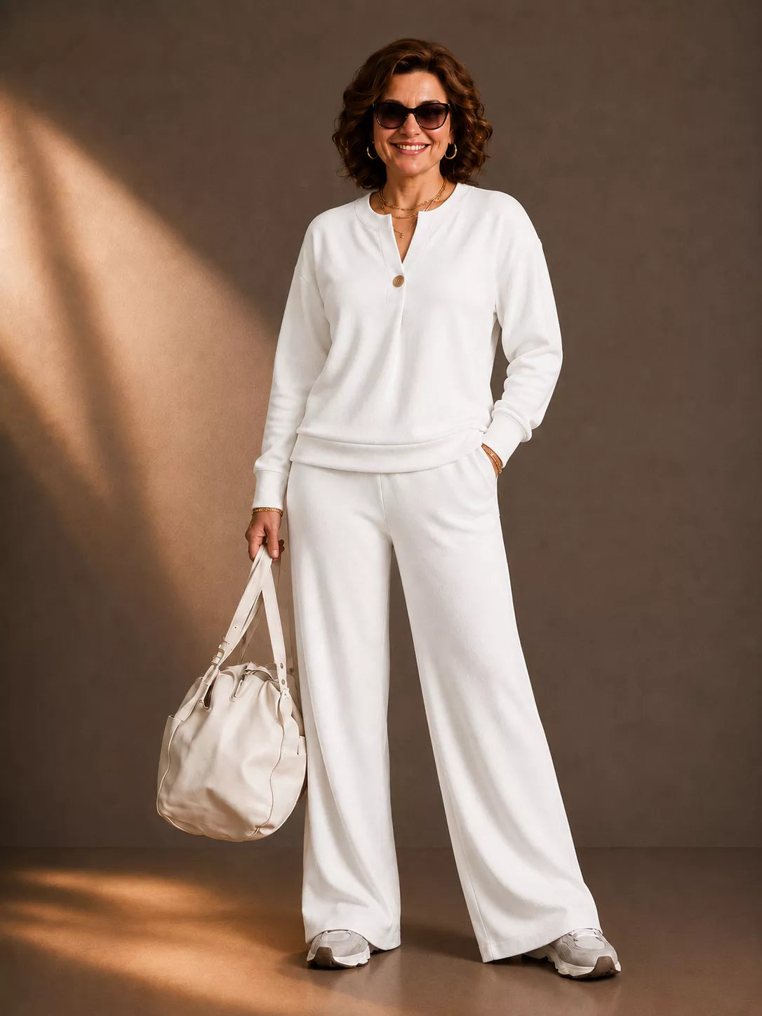 Elegant Women's Two-Piece Lounge Set