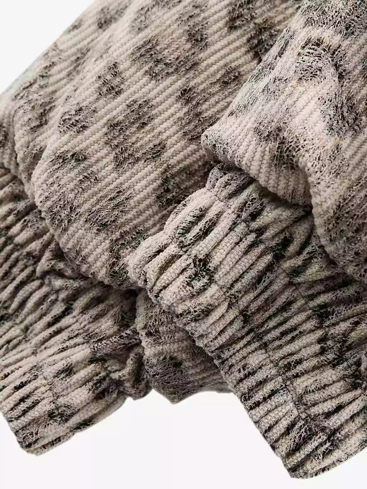 Cheetah Print Faux Fur Hooded Jacket