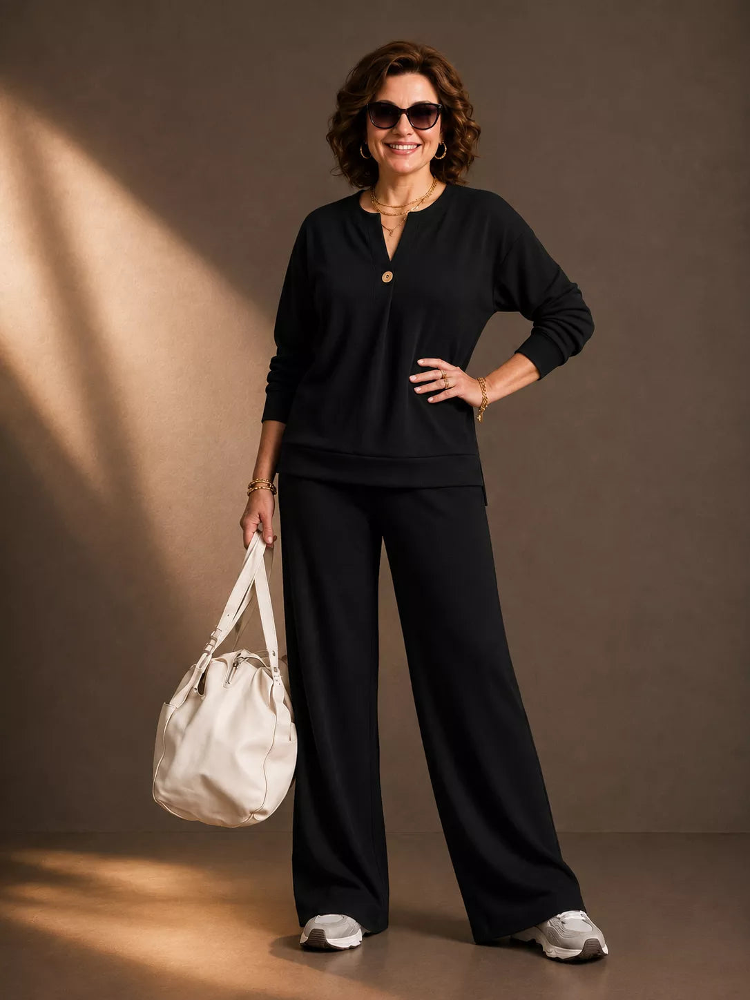Elegant Women's Two-Piece Lounge Set