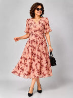 Timeless Elegance Floral Dress