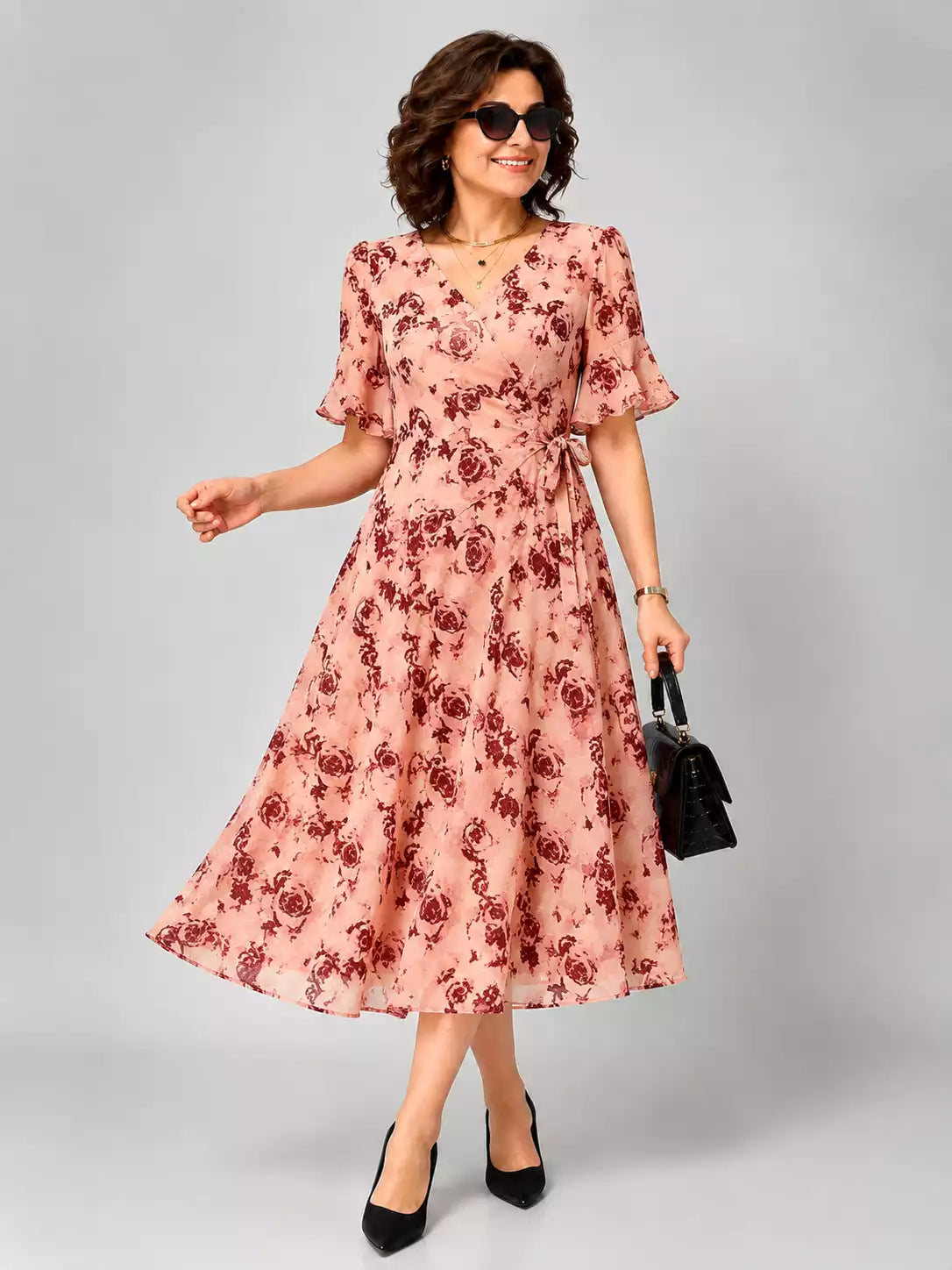 Timeless Elegance Floral Dress