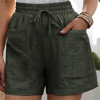 🔥Buy any 2 Get 10% off🔥Solid Two Pockets Loose Casual Short Pants