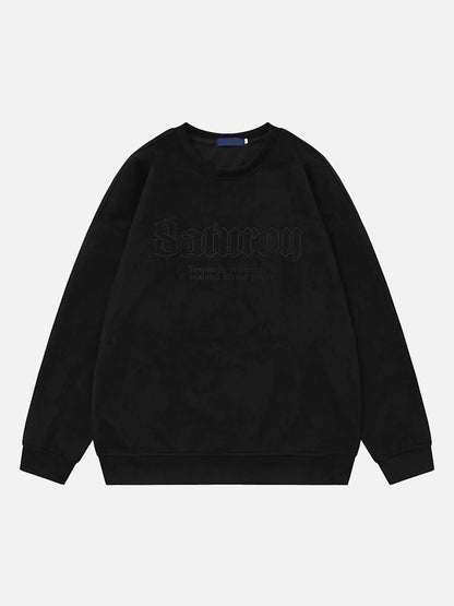 Niceprimes Embroidered Pullover Sweatshirt