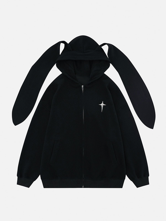 Niceprimes  Rabbit Ears Solid Hoodie