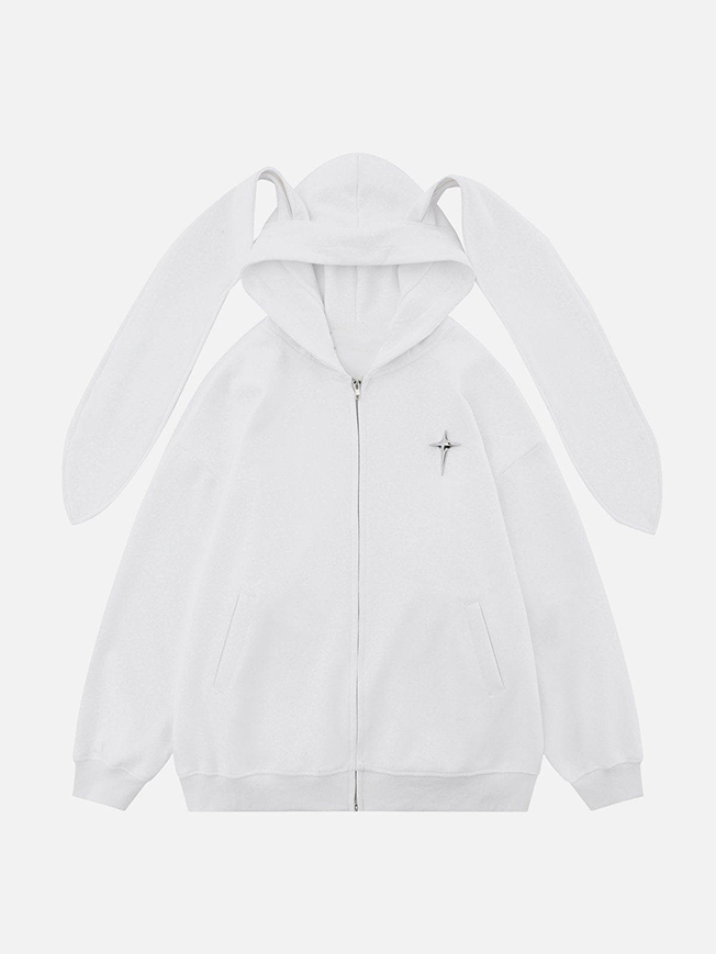 Niceprimes  Rabbit Ears Solid Hoodie