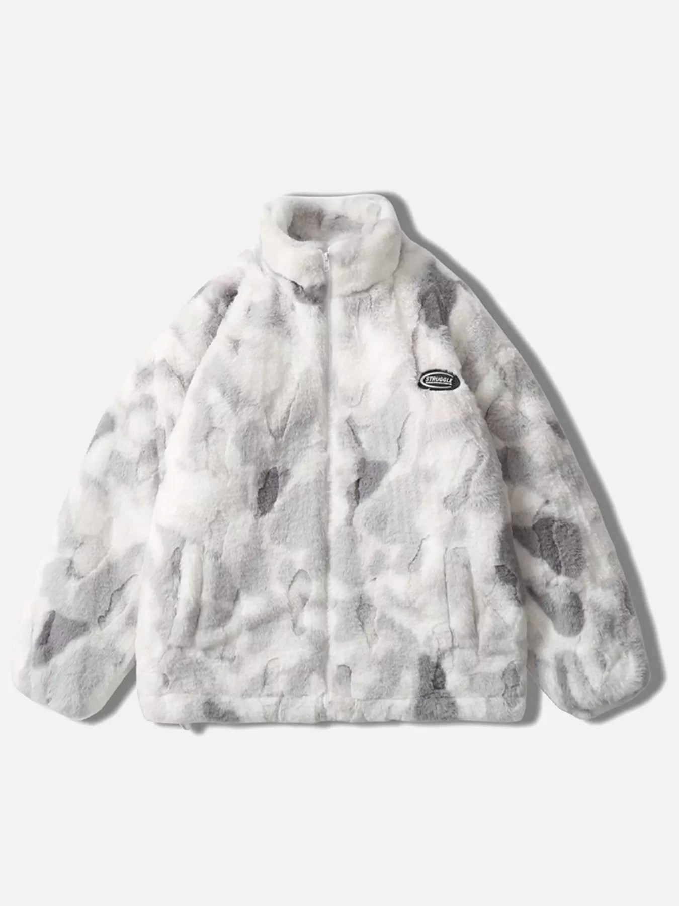 Niceprimes  Tie-Dye Shearling Coat