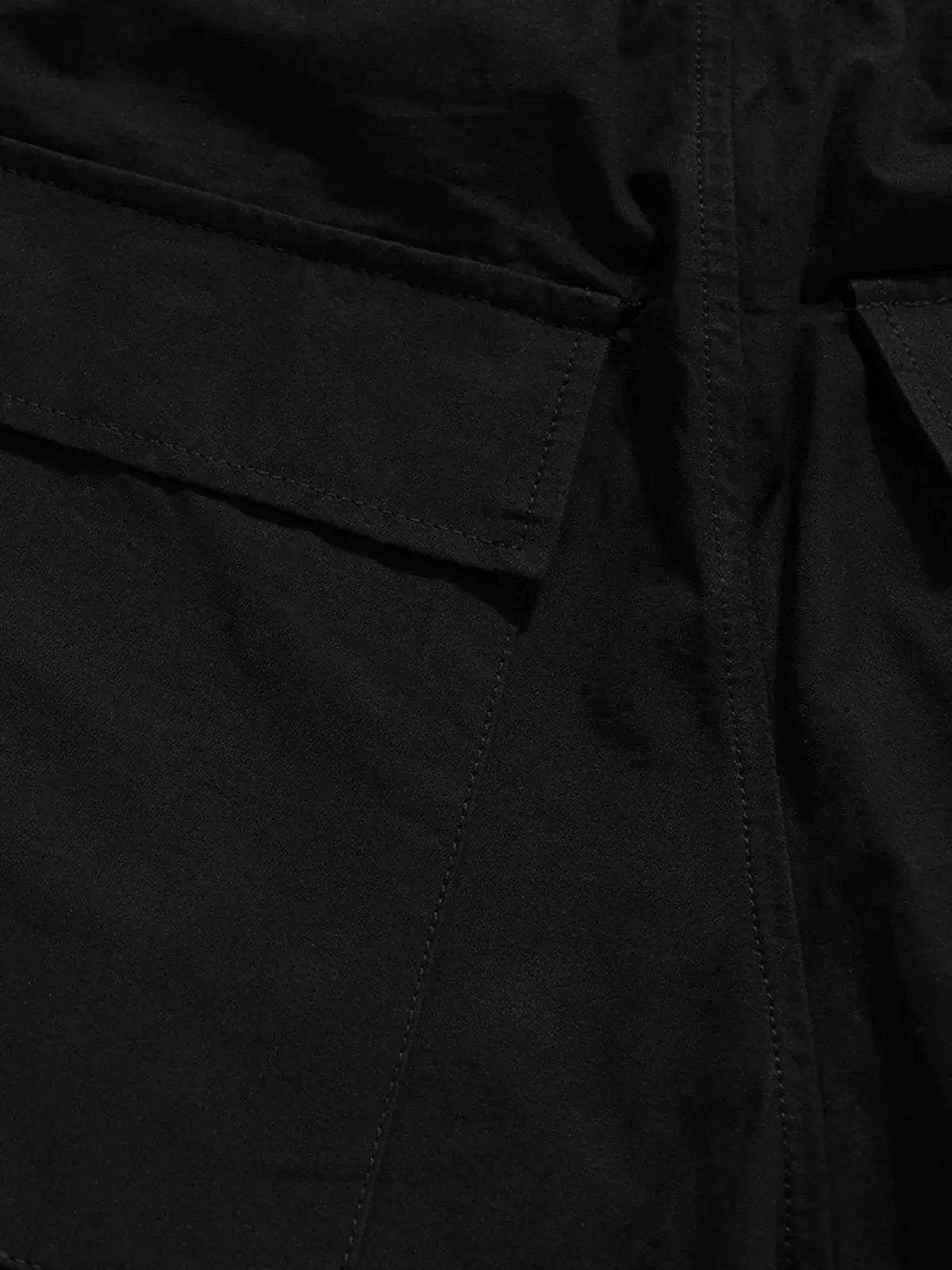Multi-Pocket Baggy Flare Pants