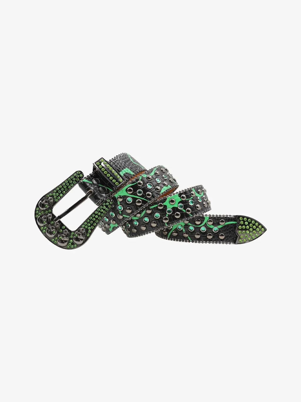 Croc Crystal Skull Belt