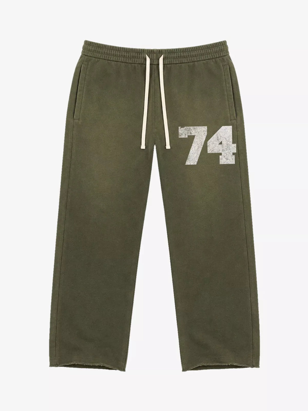 Washed Ombré Number Graphic Sweatpants