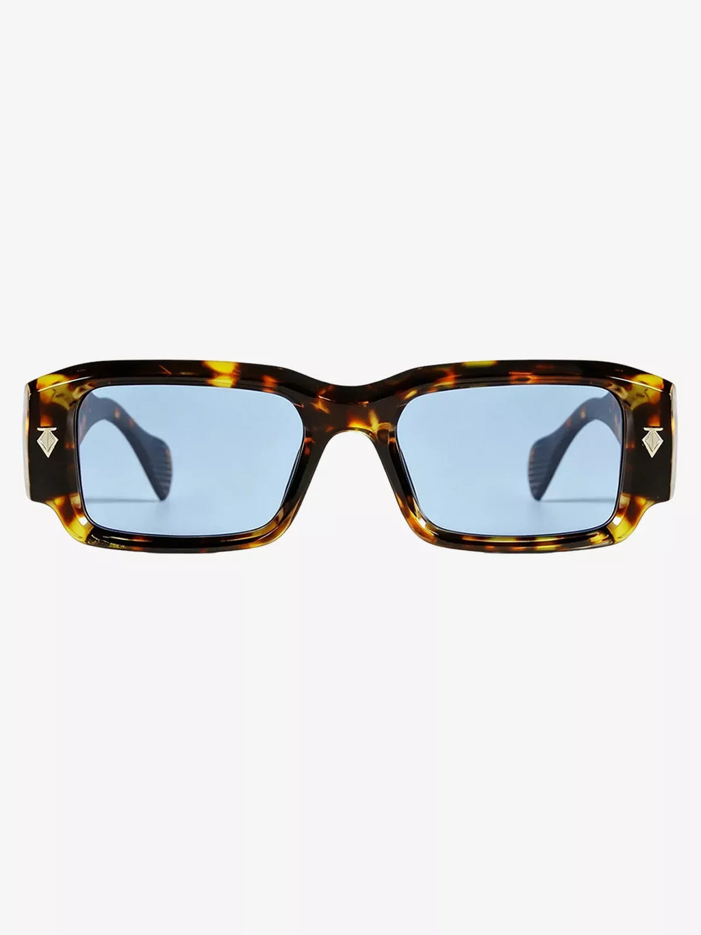 Gold Arrow Studded Square UV-Protection Sunglasses