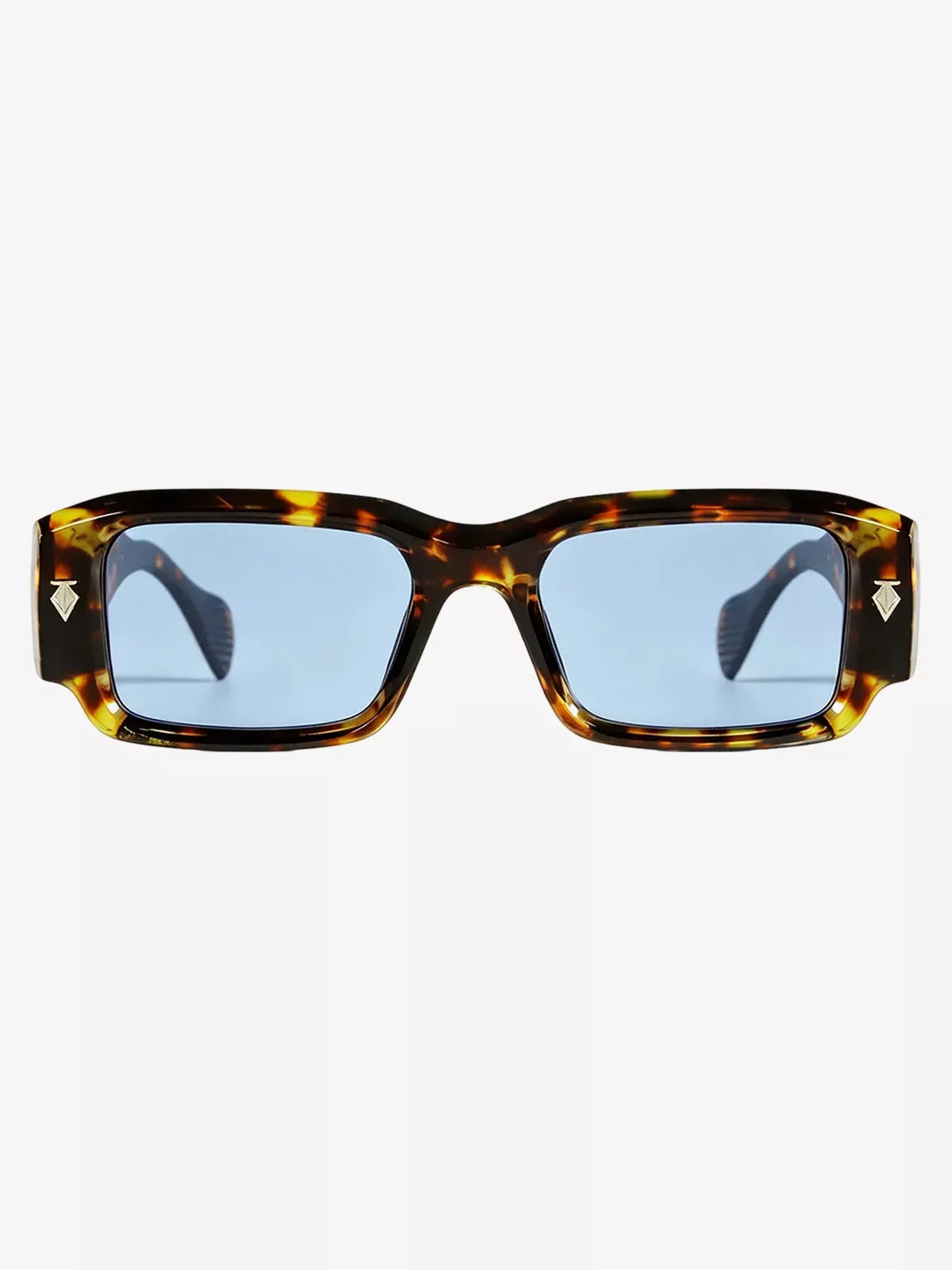 Gold Arrow Studded Square UV-Protection Sunglasses