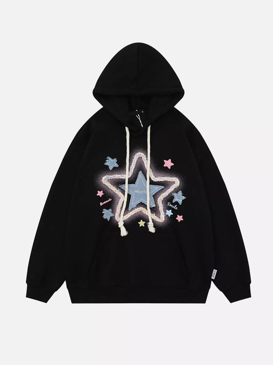 Niceprimes Star Embroidered Hoodie