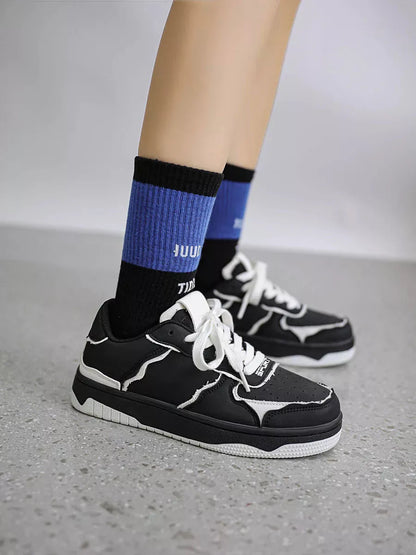 Niceprimes Panda Black and White Contrast Couple Sports Sneaker