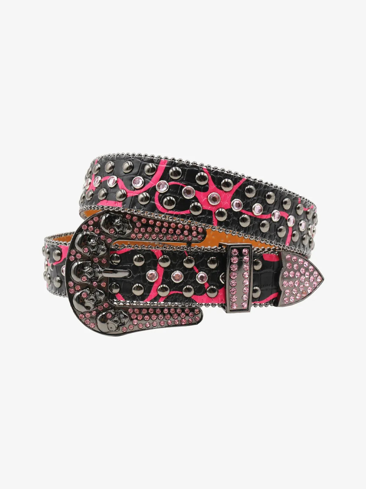 Croc Crystal Skull Belt