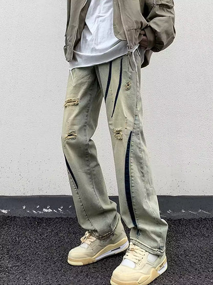 Niceprimes Distressed Flared Jeans