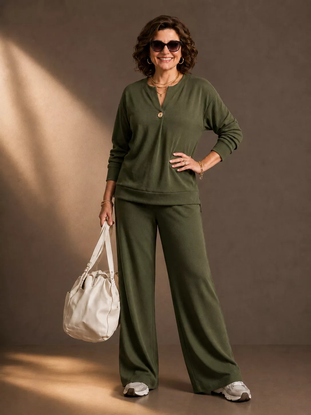 Elegant Women's Two-Piece Lounge Set