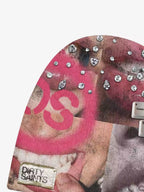 Patchwork Graphic Knit Beanie