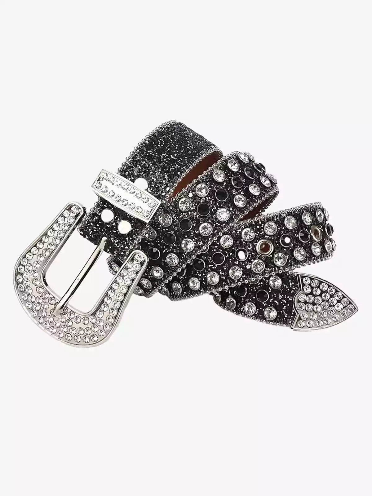Studded Rhinestone Hip-Hop Belt