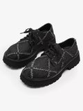 Niceprimes Ripped Chunky Platform Derby Shoes