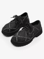 Niceprimes Ripped Chunky Platform Derby Shoes
