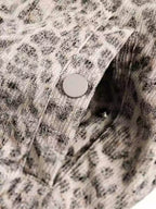 Cheetah Print Faux Fur Hooded Jacket