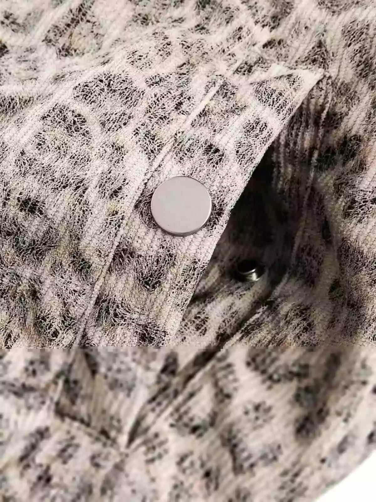 Cheetah Print Faux Fur Hooded Jacket