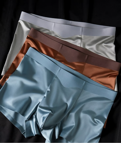LUXURY ICE SILK MEN'S BOXERS | ANTIBACTERIAL SILK LINING