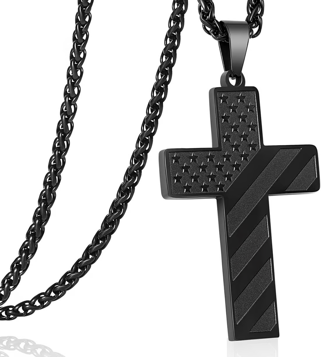 Flag Cross Necklace
