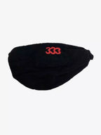333 Embroidered Fleece Multi-Pocket Hobo Bag