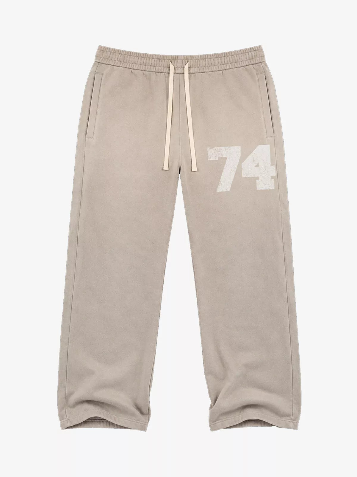 Washed Ombré Number Graphic Sweatpants