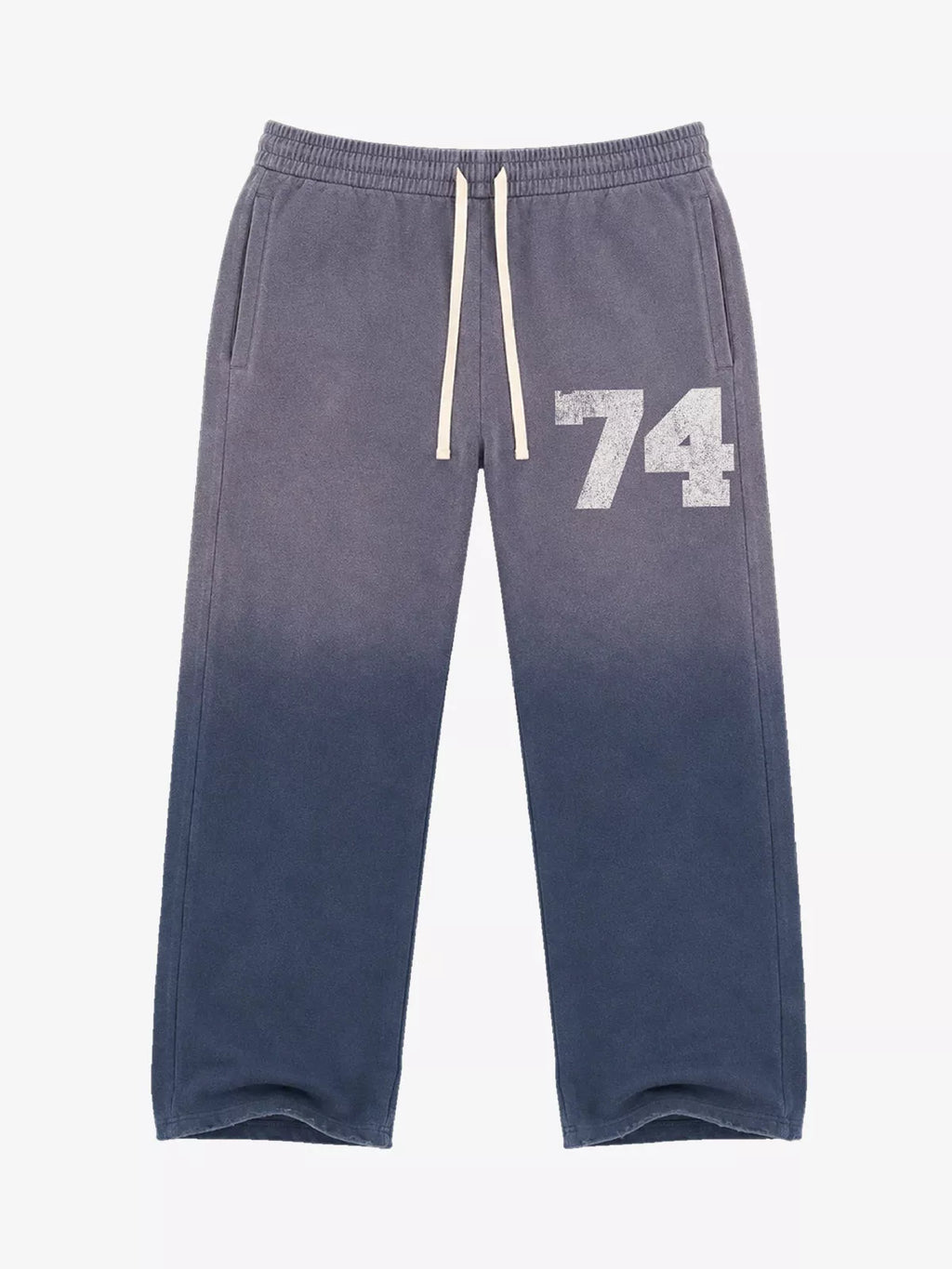 Washed Ombré Number Graphic Sweatpants