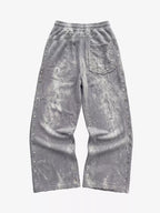 Rhinestone Distressed Sweatpants