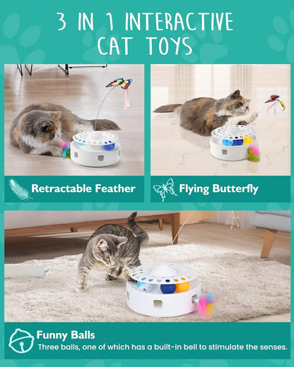 Interactive 3-in-1 Cat Activity Toy