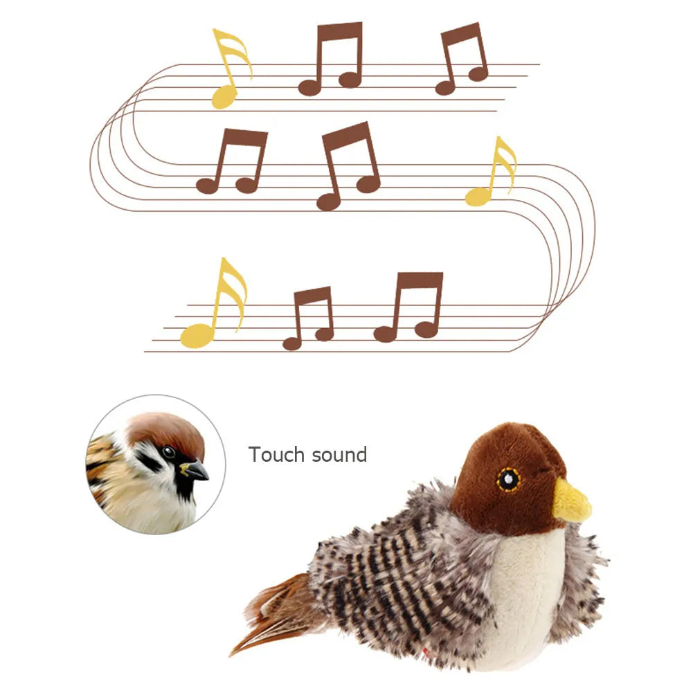 🔥Interactive chirping bird cat toy 😸