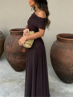 TOLEDO ONE SHOULDER MESH MAXIDRESS