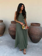 TOLEDO ONE SHOULDER MESH MAXIDRESS