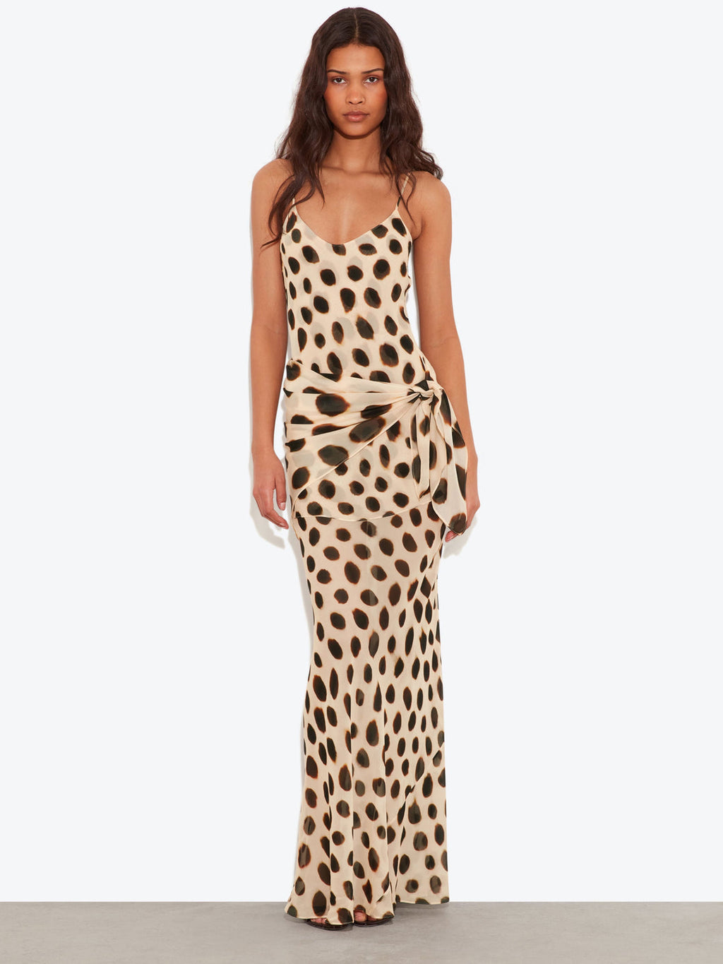 ANIMAL DOT PRINT MAXIDRESS