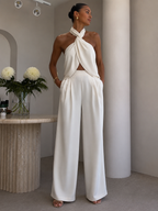 TWIST HALTER PANTS SET