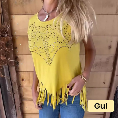 🔥HOT SALE 🔥Women's Solid Colour Short Sleeve T-shirt With Hot Print And Frayed Hem