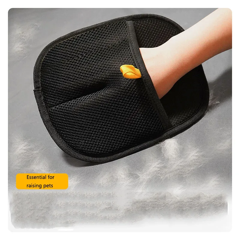 Pet Grooming Gloves Static Dedusting Brush Pet Hair Remover Brush Removing Dog Cat Hair From Sofa Carpet Clothes Tool Supplies