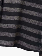 Striped Embroidered Oversized Long Sleeve Tee