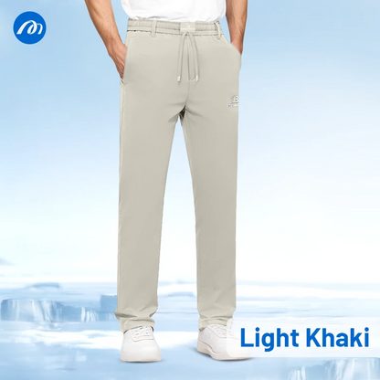 MeshIrons - Ice Silk Mesh Panel Casual Pants