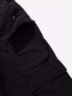 Multi-Pocket Baggy Flare Pants