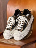Niceprimes Leopard Print Chunky Platform Sneakers