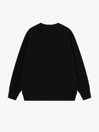 Street Skull Graphic Knit Sweater