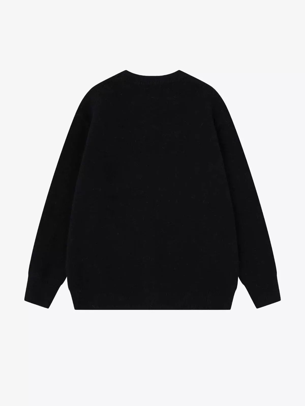 Street Skull Graphic Knit Sweater