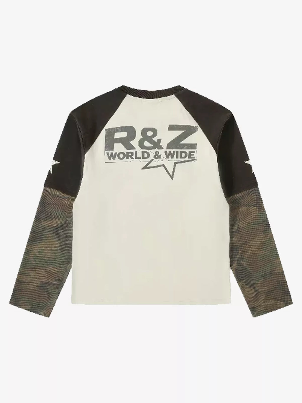 Washed Camo Eagle Graphic Long Sleeve Tee