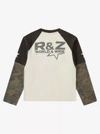 Washed Camo Eagle Graphic Long Sleeve Tee