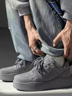 Niceprimes Vintage Suede Platform Sneakers
