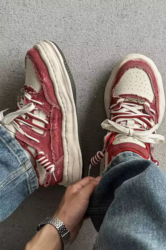 Niceprimes Vintage Wash Denim Sneakers